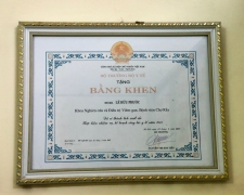 Bằng khen Khoa Nghiên cứu và Điều trị Viêm gan, Bệnh viện Chợ Rẫy 2014